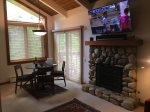Dinning Area, Gas Fireplace and 60 